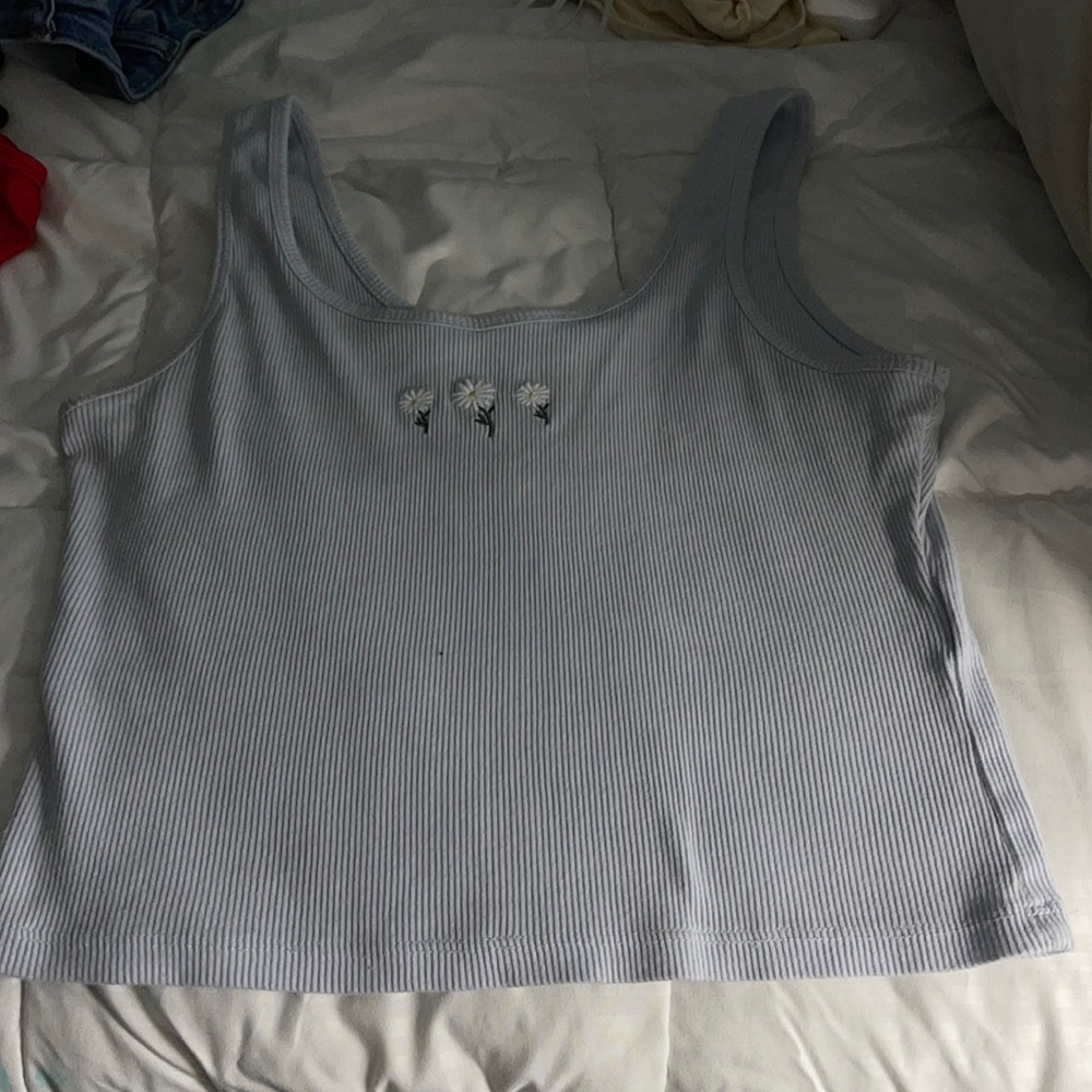 Baby blue tank top